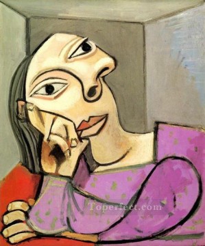 accoudee Pintura - Mujer accoudee 1 1939 Cubismo